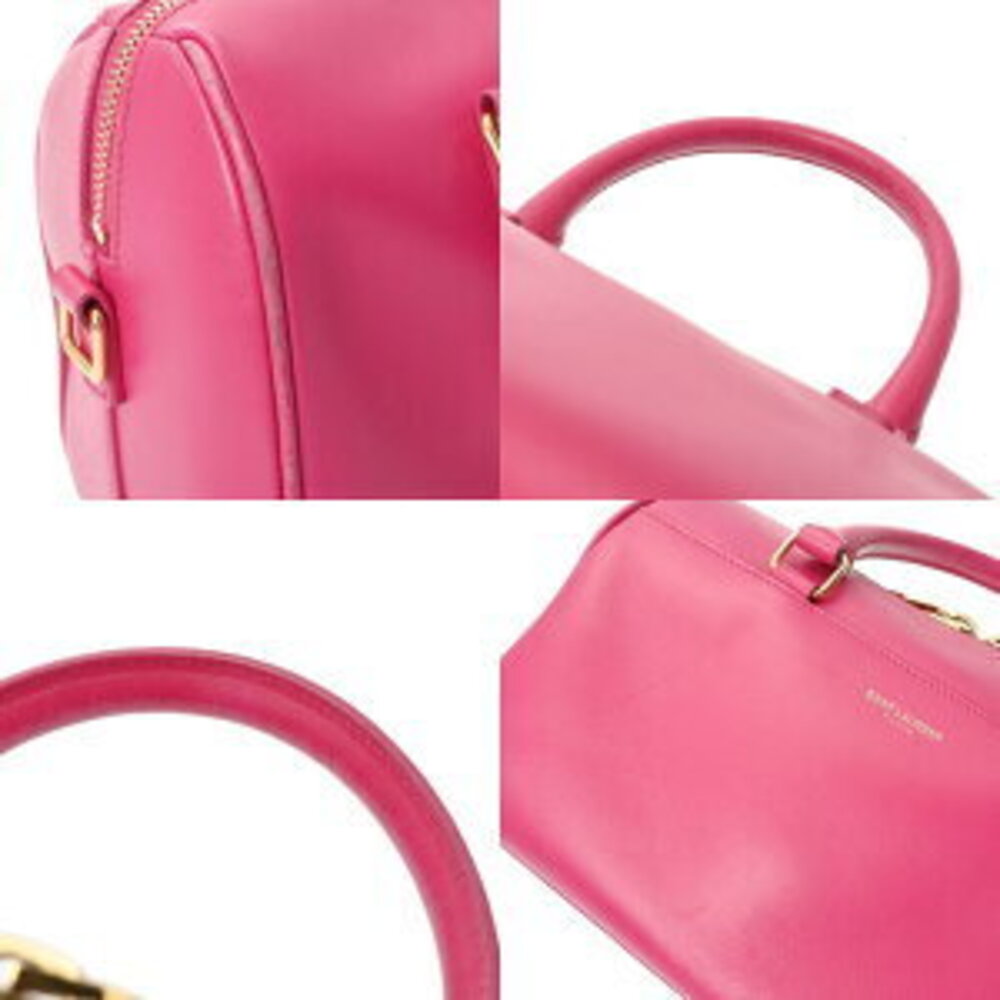 Saint Laurent Baby Duffle Pink Calfskin Shoulder Bag - Picture 7 of 9